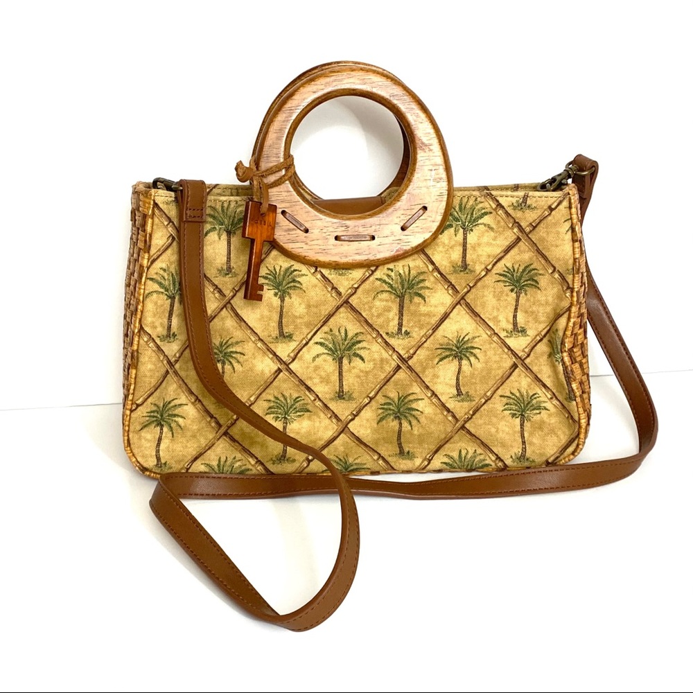 🖤3/$20 Fossil Palm Tree Woven Crossbody